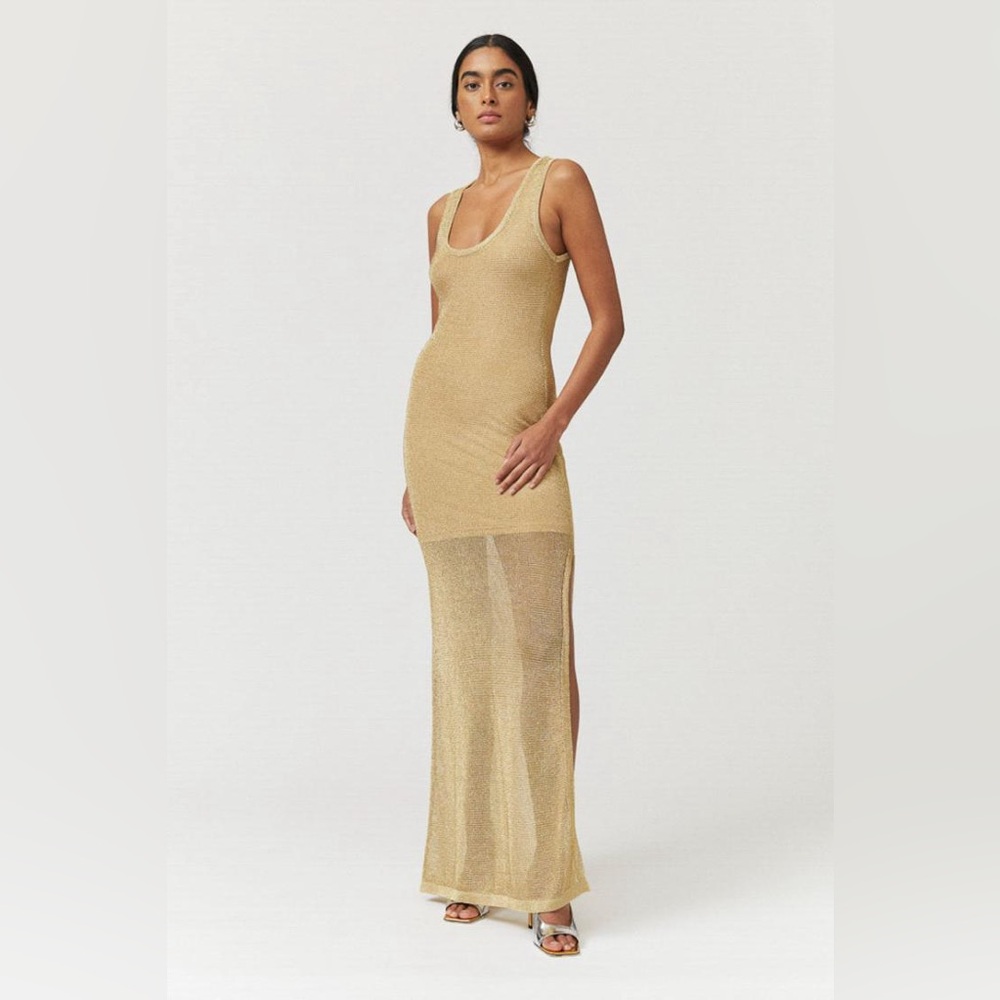 Gold Mesh Dress